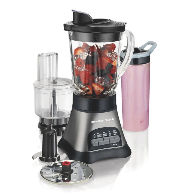 Hamilton Beach Wave Crusher 700W, 14 Multi-Function Blender w/ 40oz Glass  Jar