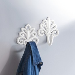 Set of 2 Vintage-Style Wall Hooks, , large