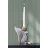 Hand-Painted Glazed Stoneware Squirrel Candle Holder, Multi, large