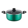 20-Piece Ceramic Metallic Cookware Set, Jade, large