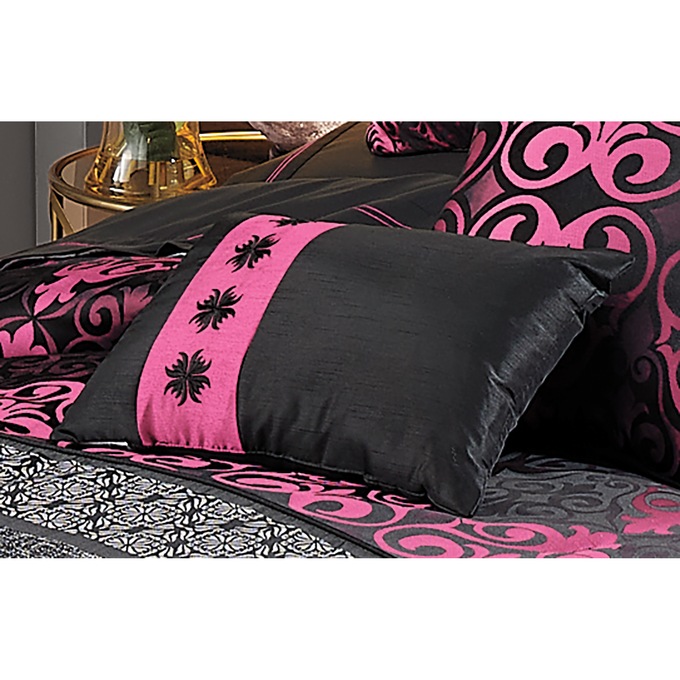 Kismet Woven Jacquard Embroidered Pillow, , large