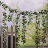 Outdoor Green Vines With Solar Lights, , large