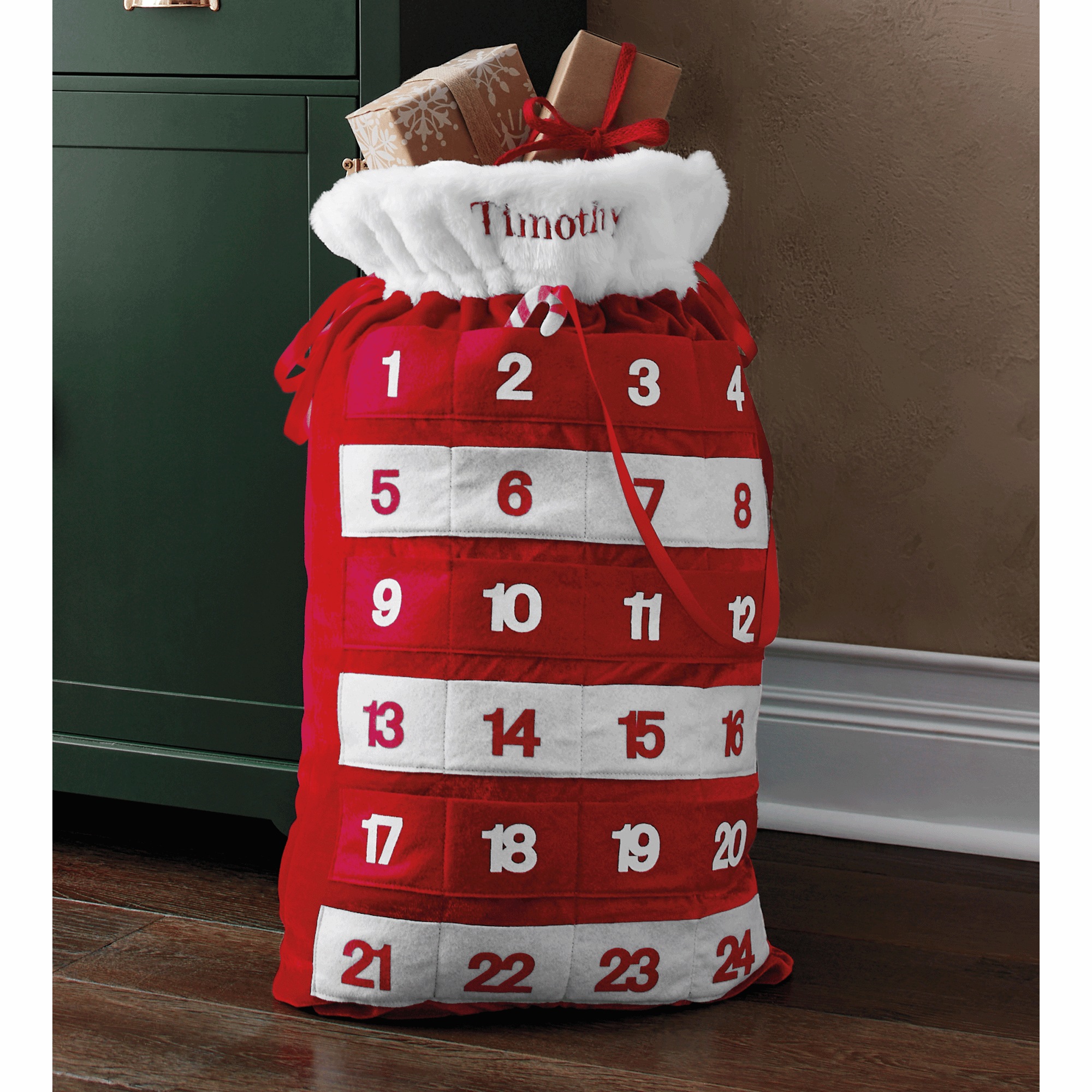 Christmas Advent Calendar Gift Bag, , large