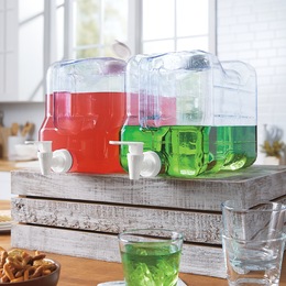 Set of 2 2-Gallon Water Storage Containers, , large