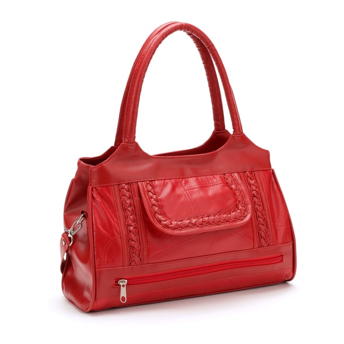 Leather Bag with Wallet and Umbrella, , large
