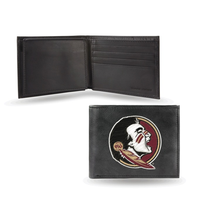 NCAA Leather Bifold Wallet, , large