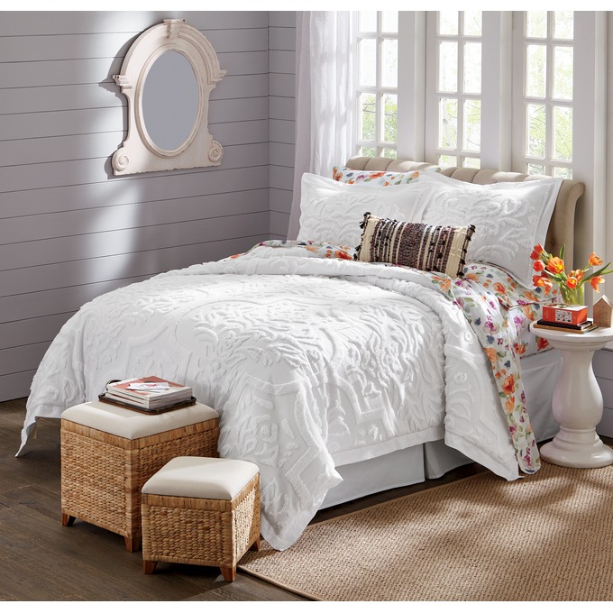 Camden Chenille Comforter, , large