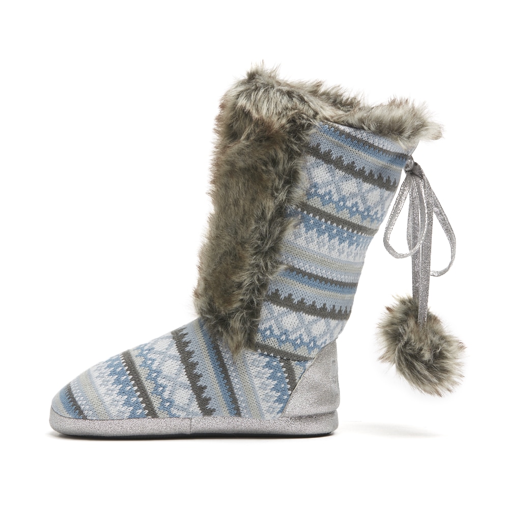 blue slipper boots