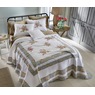 Loretta Embroidered Quilted Bedspread, , large