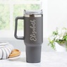 Personalized Script Stainless Steel 40-oz. Travel Mug, , large
