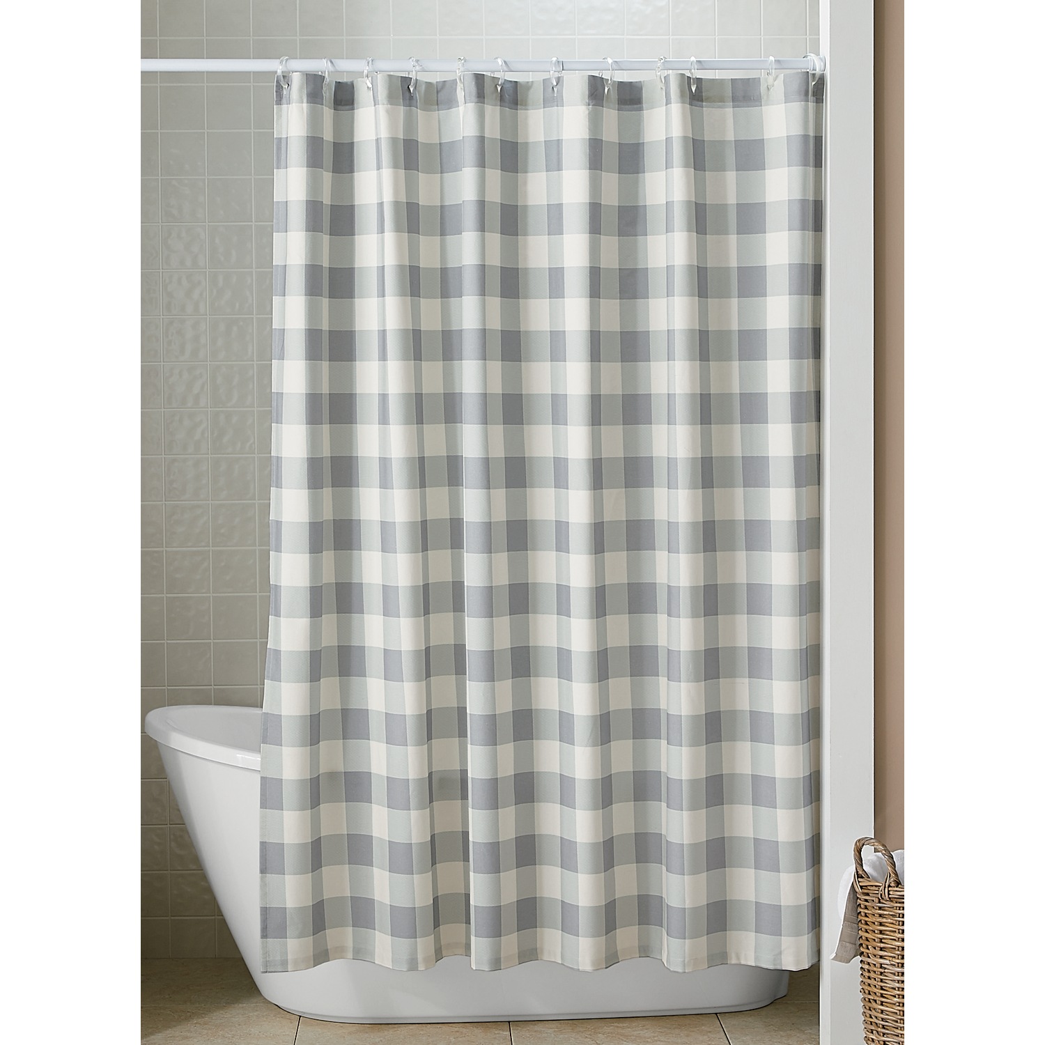 Buffalo Check Shower Curtain Country Door