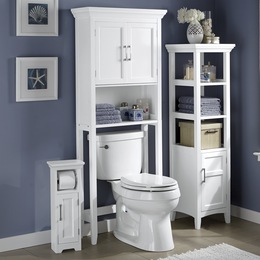 Bathroom Storage Space Savers Over The Toilet Cabinets