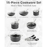 Gotham Steel Pro 15-Piece Hard-Anodized Cookware Set, , large