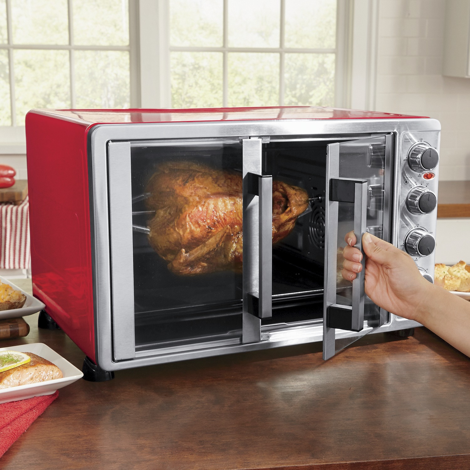 Ginny's DoubleDoor Toaster Oven with Convection Country Door