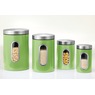 Set of 4 Window Canisters, Green Apple, large