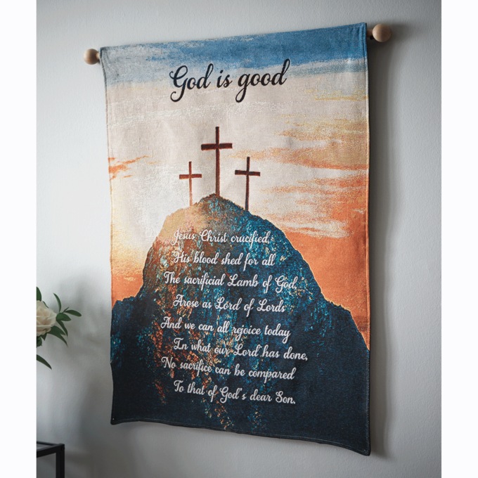 Religious Woven Wall Hanging, , large