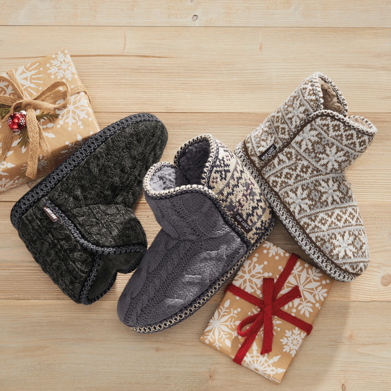 Muk luks women's leigh bootie slippers best sale