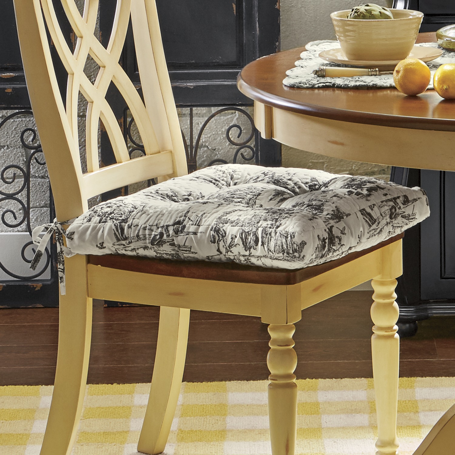 Clic Toile Chair Cushion Country Door Clic Toile Chair Cushion
