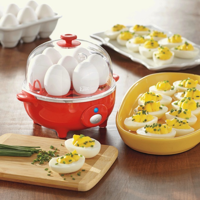 Elite Gourmet 7-Egg Cooker with Timer, , large