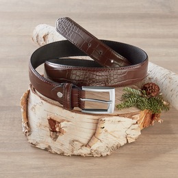 Men&amp;&#35;39;s Faux-Leather Belt, , large