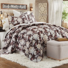 Rambling Rose Oversized 3-Pc. Quilt Set, , large