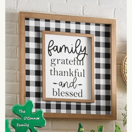 Buffalo Check Sentiment Wall Art, , large