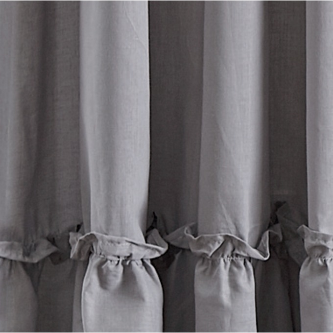Cottage Voile Bedskirt, , large