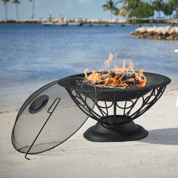 Scroll Fire Pit, , large