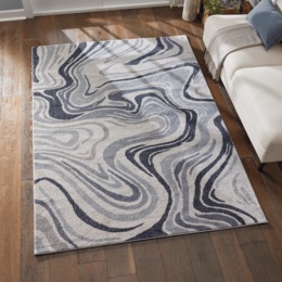Gemma Waves Rug - 5' 3" x 7', , large