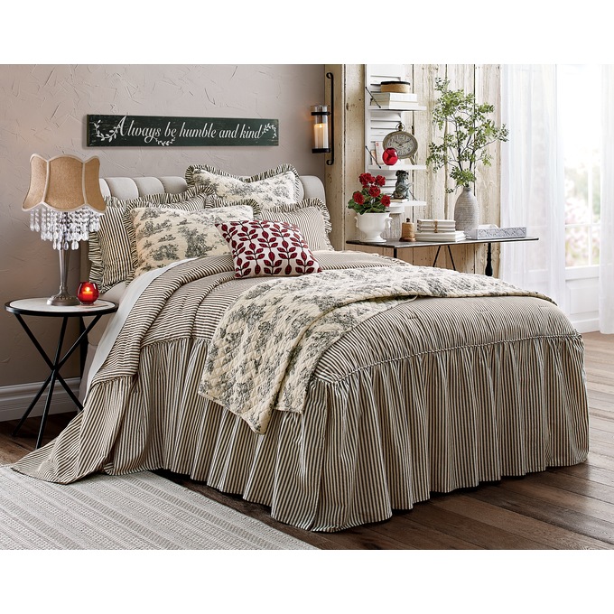 Ticking stripe clearance bedding