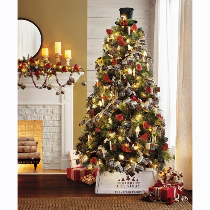 6-Foot Cashmere and Pinecone Christmas Tree, , large