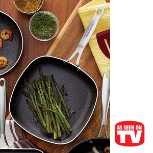 Granitestone Diamond 9.5" Square Fry Pan, , large