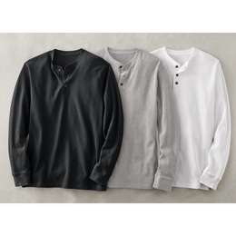 3-Pack Thermal Henleys, , large