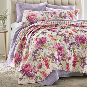Pretty Perennials Oversized Quilt, , large