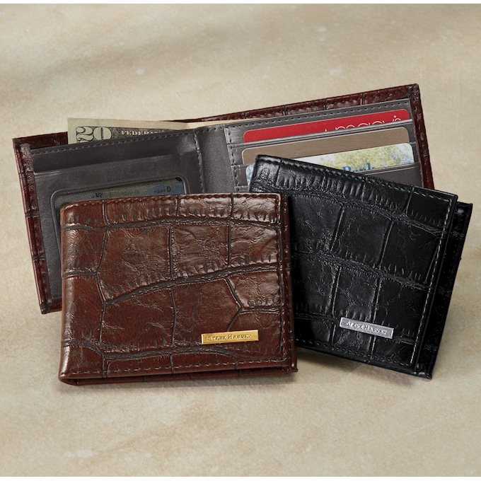 Croco Bi-Fold Wallet by Steve Harvey, , large