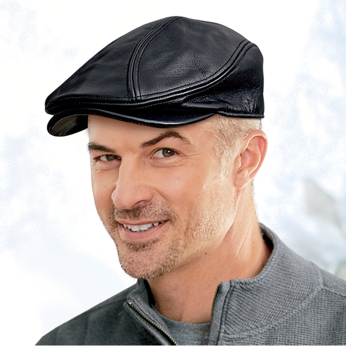 Leather ivy league cap clearance