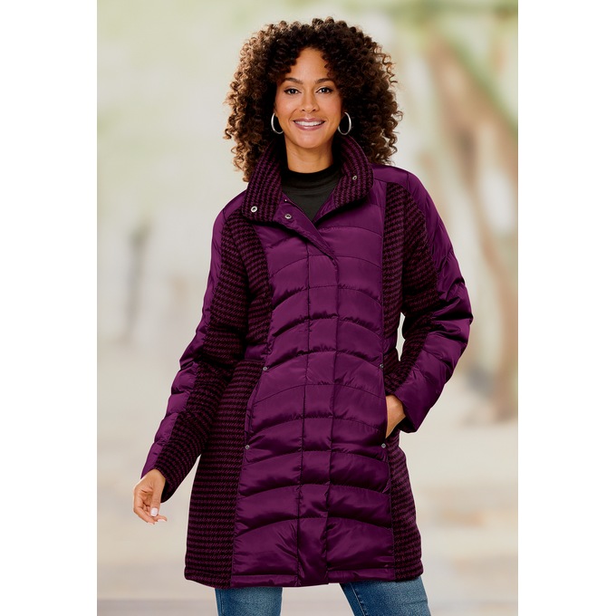 Snowfall Pattern Puffer Parka, , large