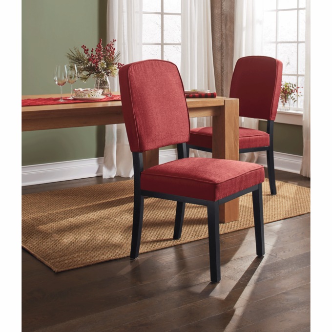 Set Of 2 Parker Dining Chairs, Red, large