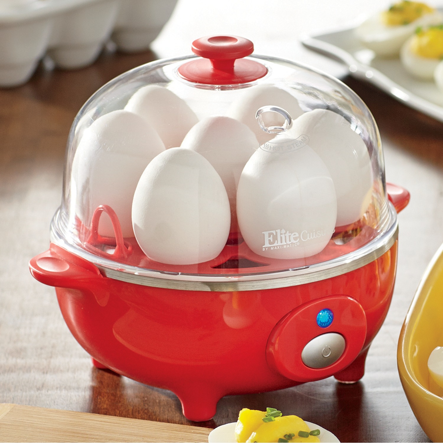 Red egg cooker hot sale