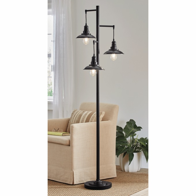 Vintage Street Lamp-Style Floor Light, , large