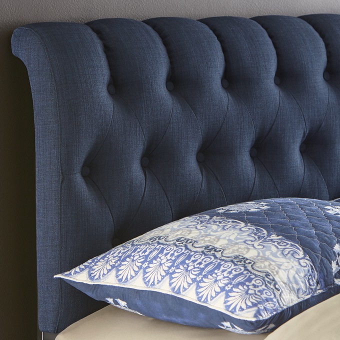 Tufted Linen Headboard Country Door