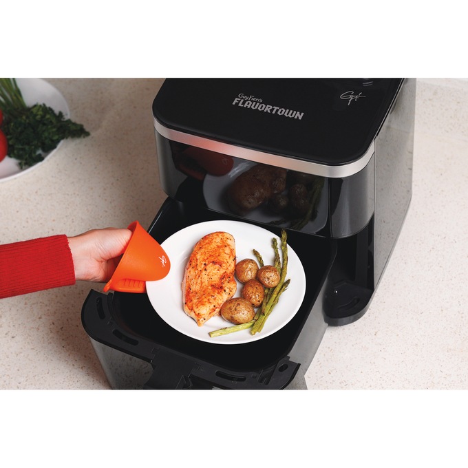 Guy Fieri Flavortown 6.5-Quart Steam Air Fryer, Black, large