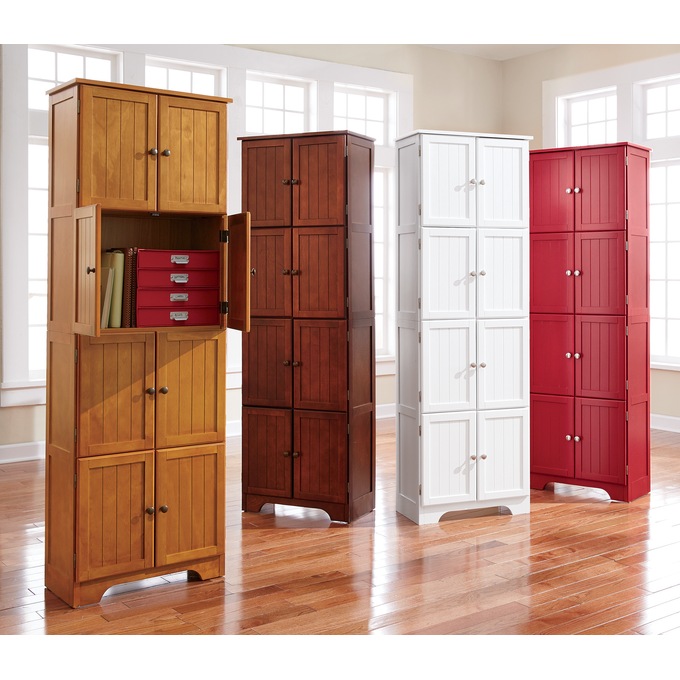 Westwick Tall Wooden Cabinet with 8 Doors, , large
