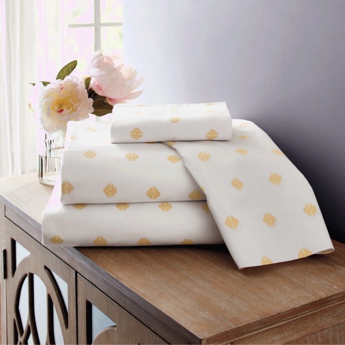 Medallion Print Cotton Sheet Set, , large