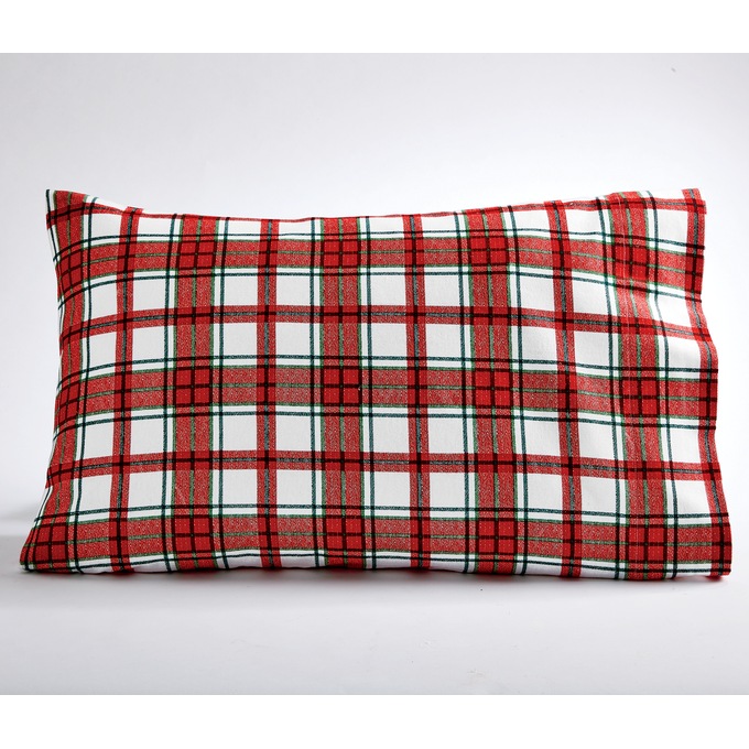 Plaid Cotton Flannel Sheet Set, , large