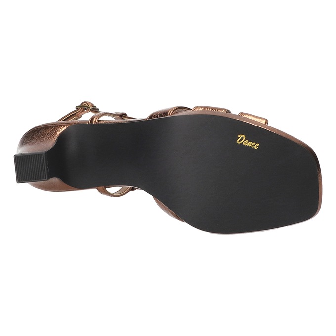 Easy Street Metallic Valorie Sandal, Bronze Crinkled, large