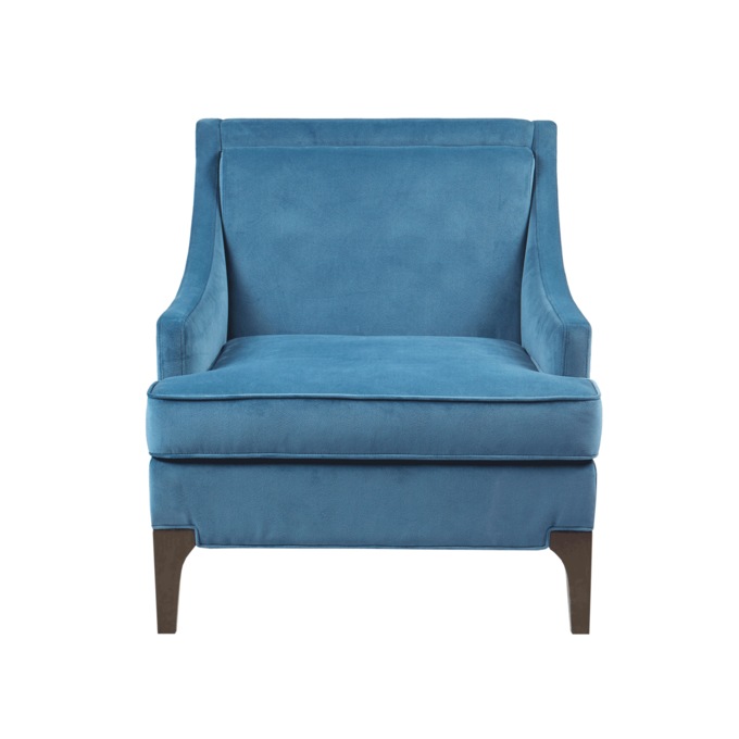 Martha Stewart Anna Arm Accent Chair, Blue, large