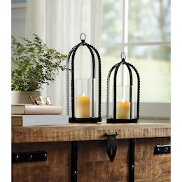 Set of 2 Cage Lanterns, , large