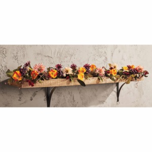 Red And Pink Daisy Fall Floral Garland, , large