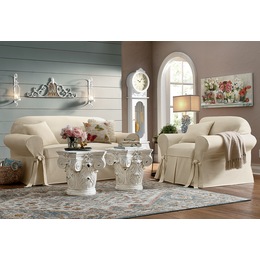 Solid Farmhouse Slipcovers, , large